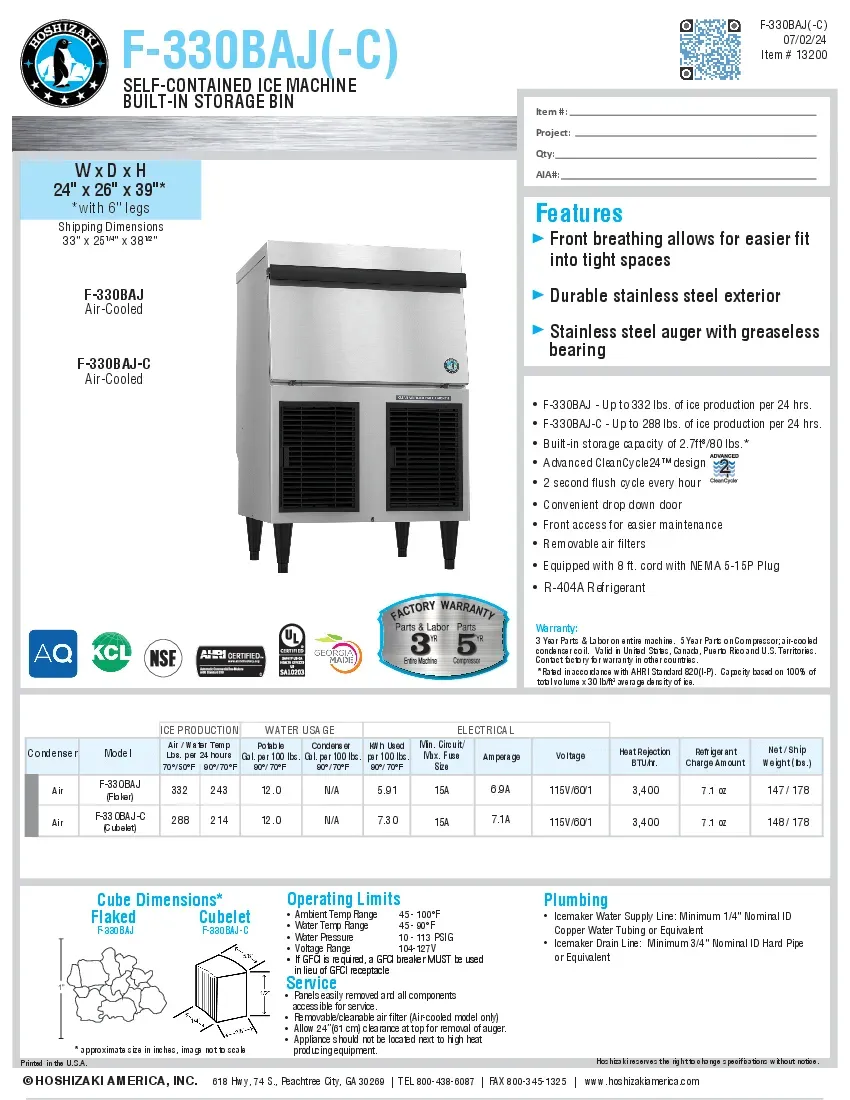 hoshizaki-f-330baj-c-ice-maker-with-bin-nugget-style-specsheet-260416820lj5.pdf