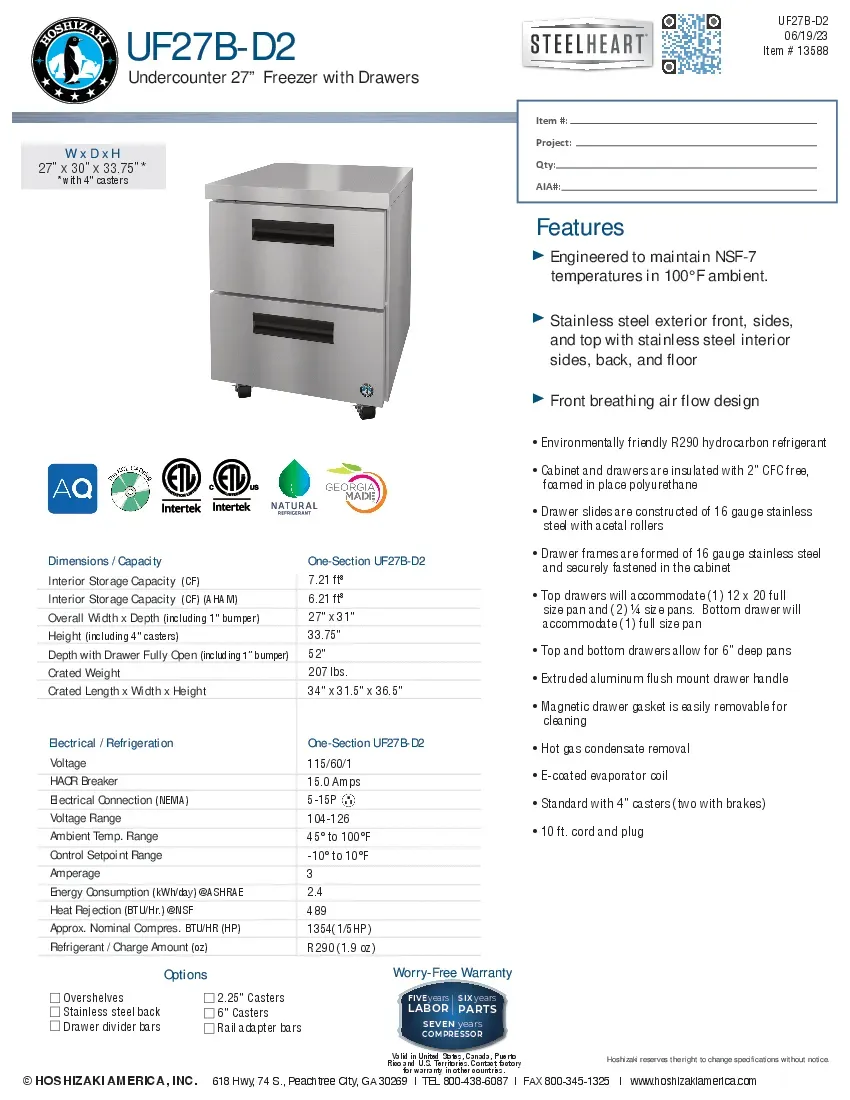 hoshizaki-uf27b-d2-freezer-undercounter-reach-in-specsheet-260416acjp74.pdf