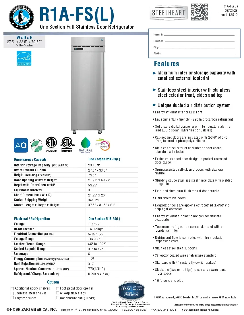 hoshizaki-r1a-fsl-refrigerator-reach-in-specsheet-260416rediew.pdf