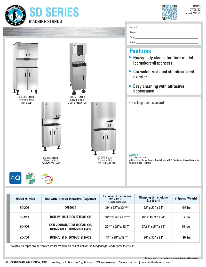 hoshizaki-sd-200-equipment-stand-specsheet-2604164s6bqo.pdf