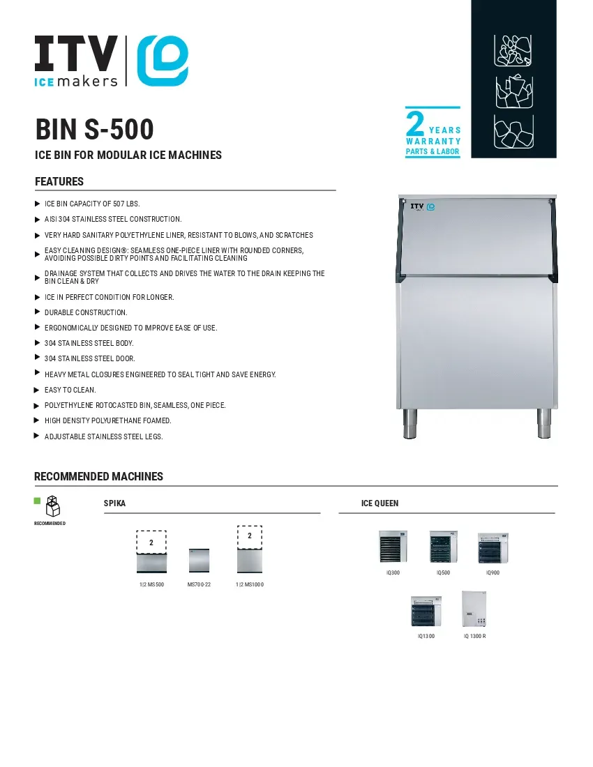 itv-ice-makers-s-500-ice-maker-ice-storage-bin-specsheet-260416xexbx6.pdf