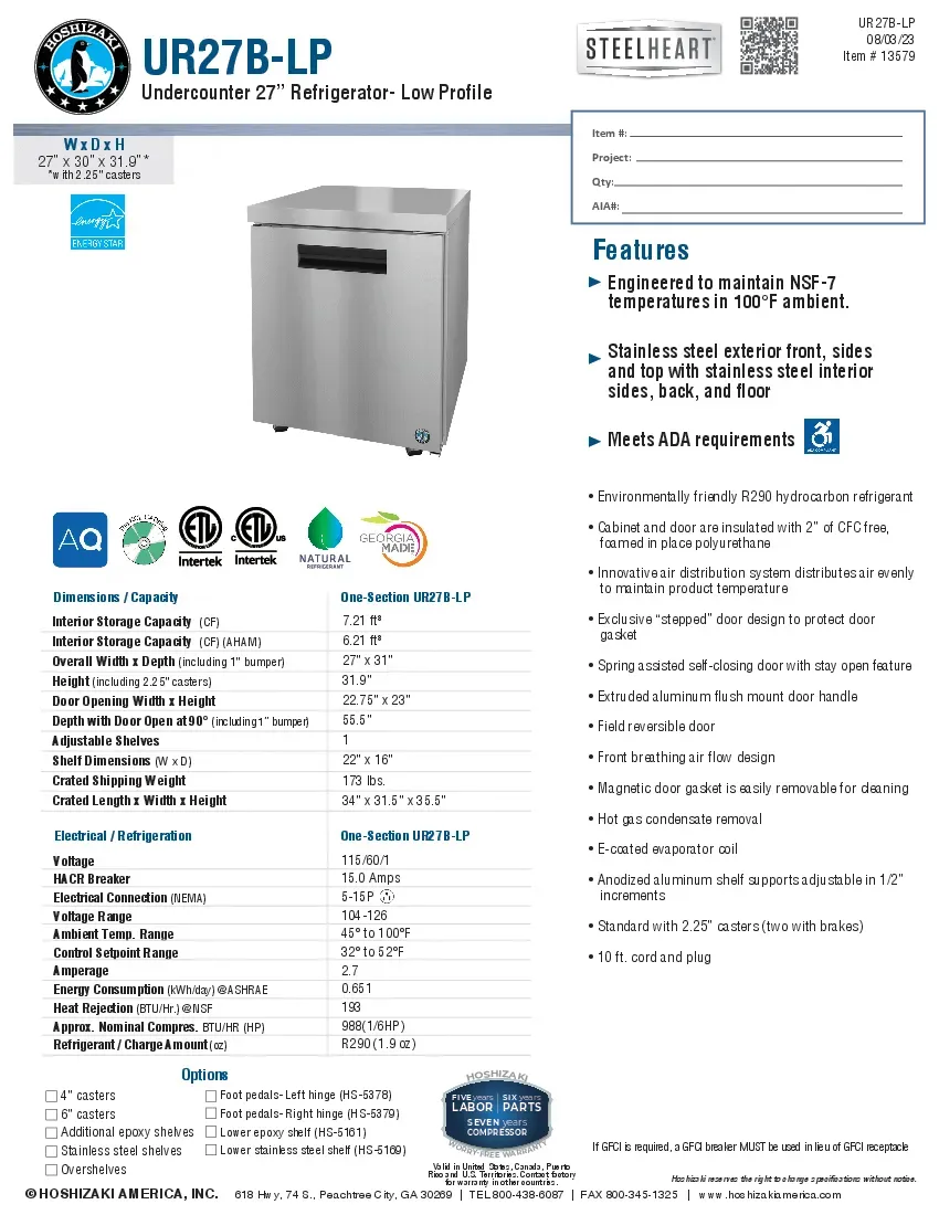 hoshizaki-ur27b-lp-refrigerator-undercounter-reach-in-specsheet-260416d5ty3y.pdf