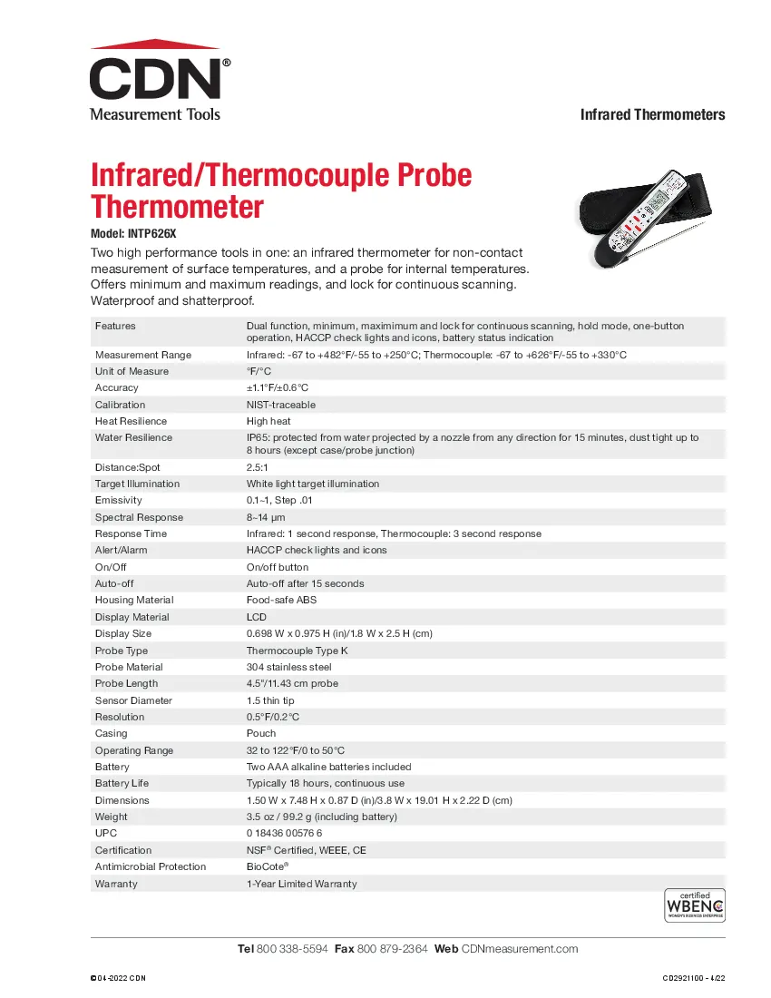cdn-measurement-tools-intp626x-thermometer-infrared-thermocouple-67-482f-67-260414zx2oqu.pdf