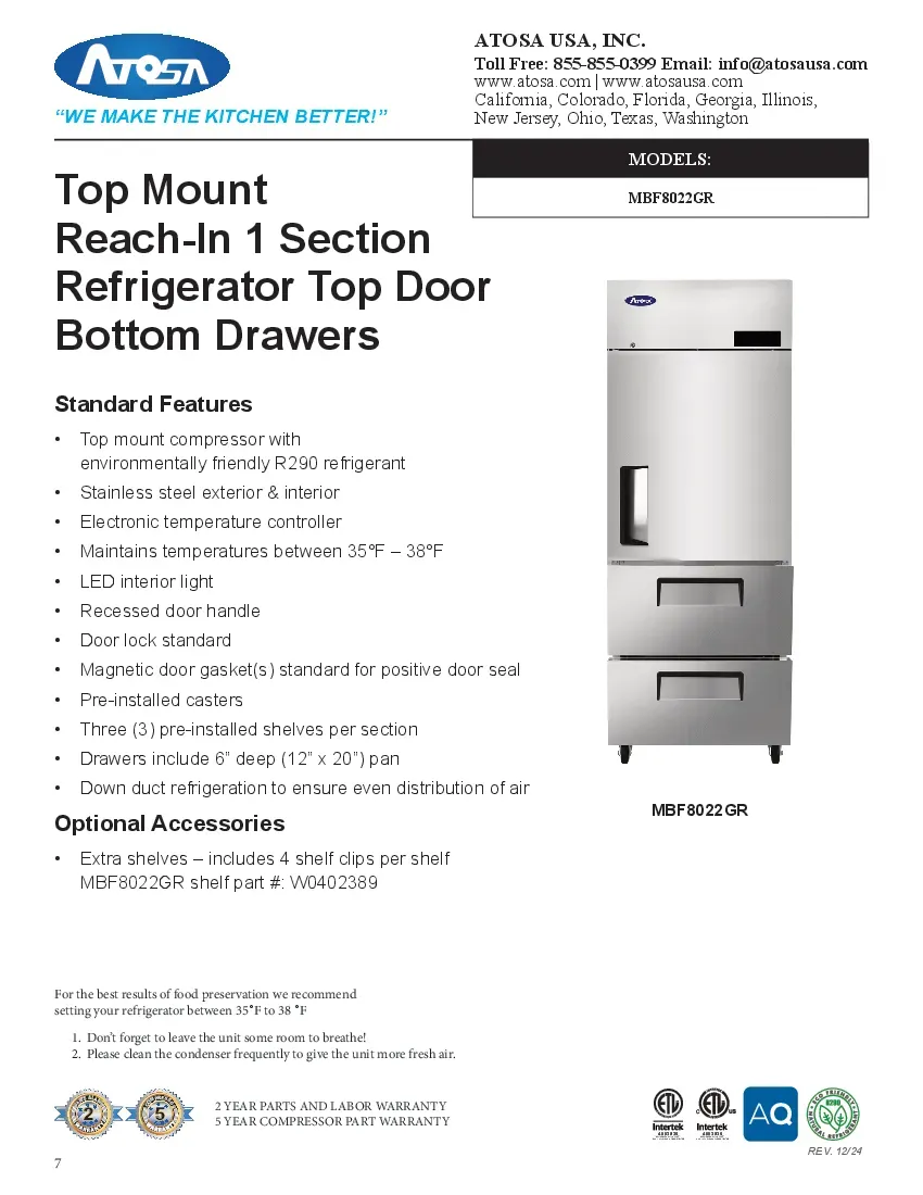 atosa-usa-mbf8022gr-top-mount-reach-in-refrigerators-specsheet-260222tgm2nd.pdf
