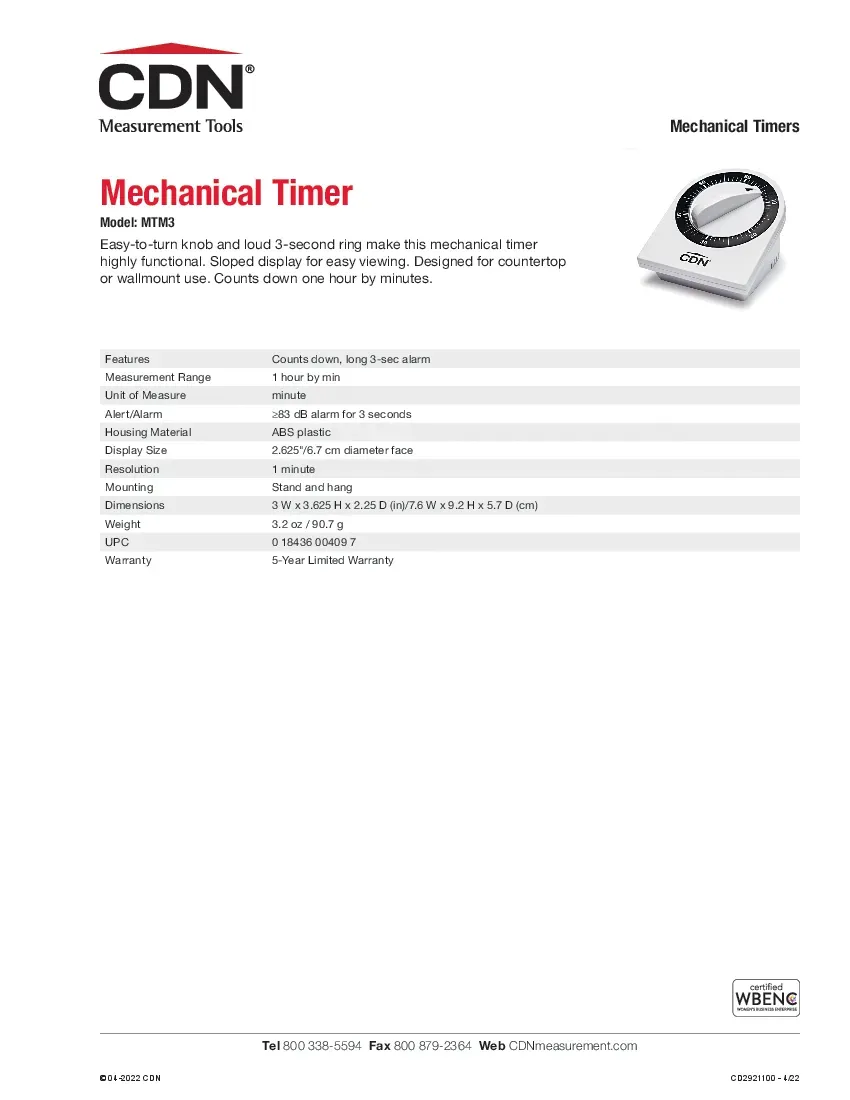 cdn-measurement-tools-mtm3-timer-mechanical-1-hour-by-min-2-5-8-in-face-spe-2604140ctmr3.pdf