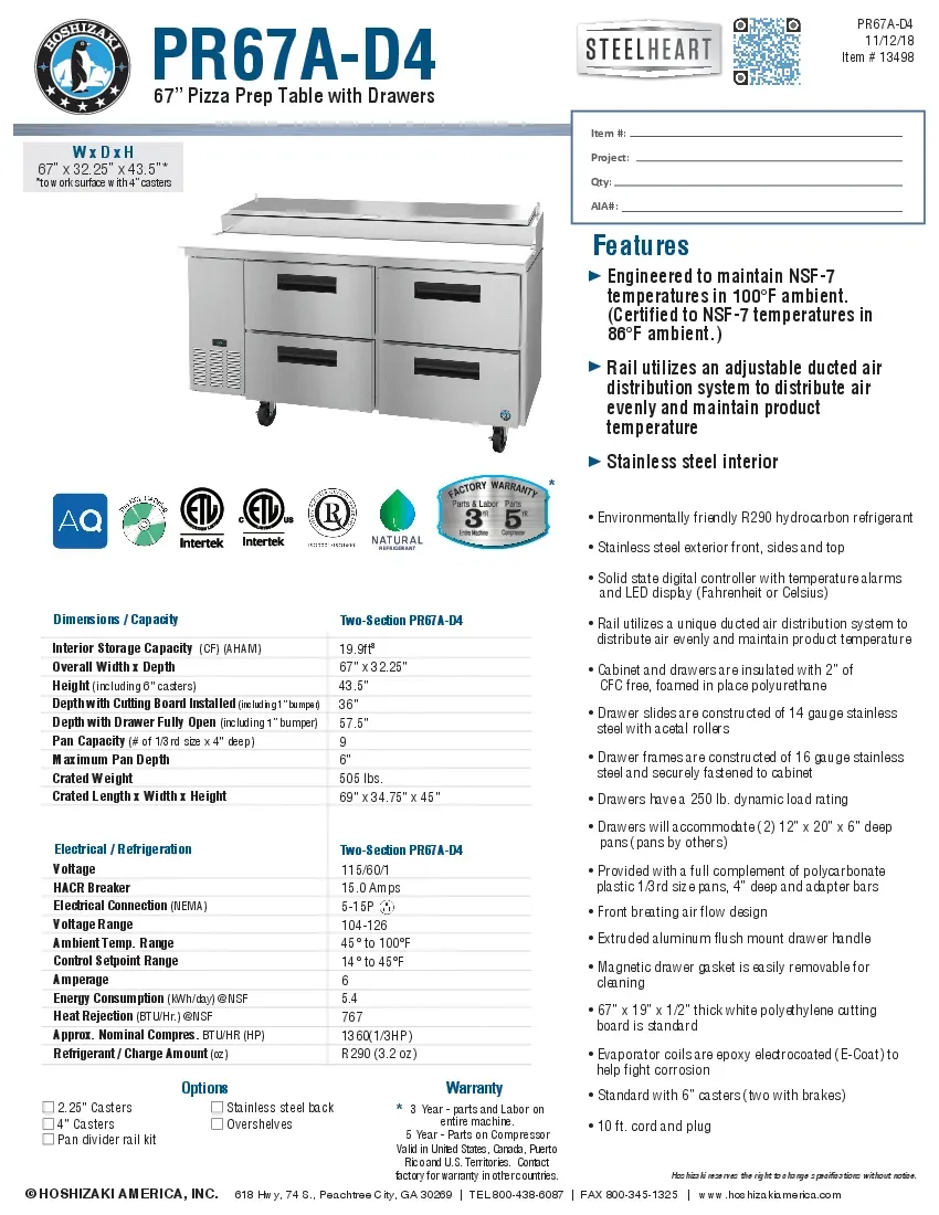 hoshizaki-pr67a-d4-refrigerated-counter-pizza-prep-table-specsheet-260416ljwk64.pdf