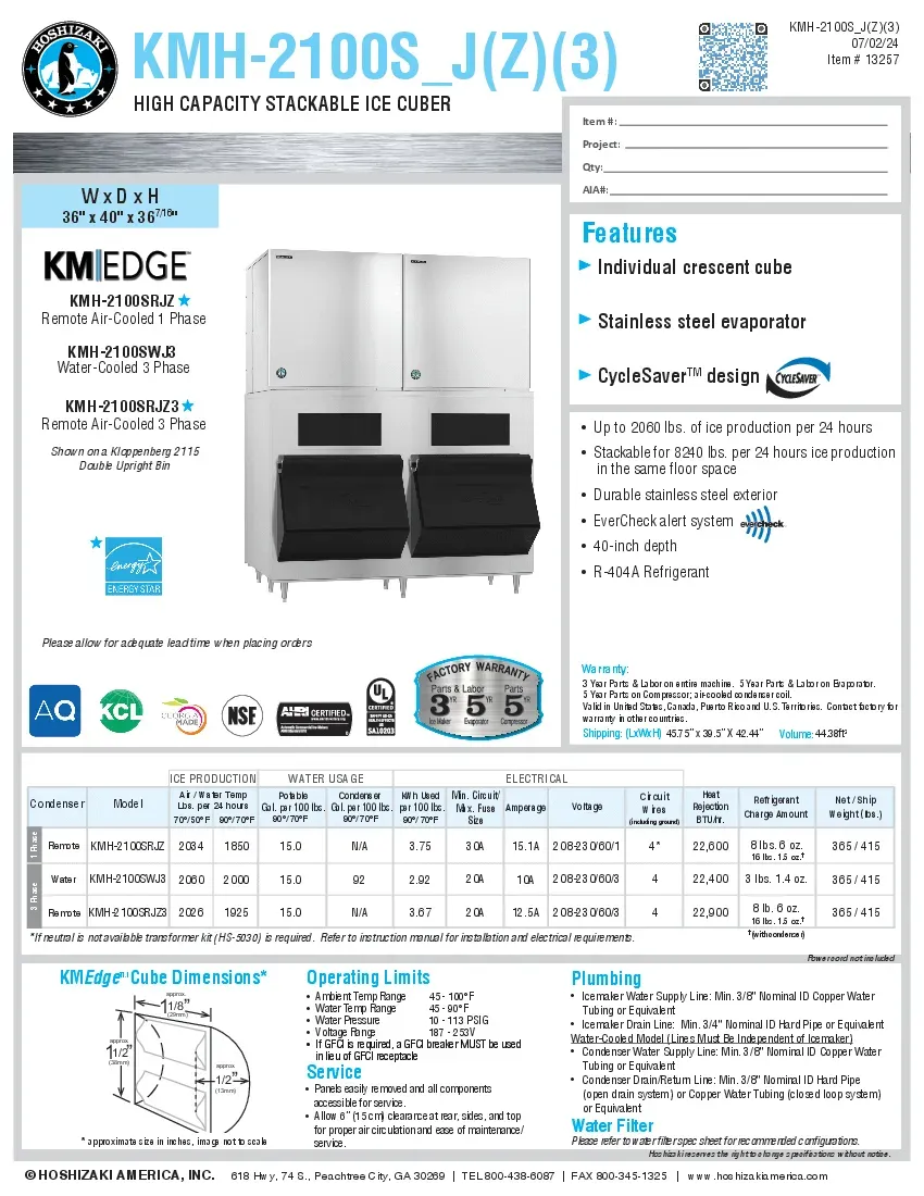 hoshizaki-kmh-2100swj3-ice-maker-cube-style-specsheet-260416w5wj5o.pdf