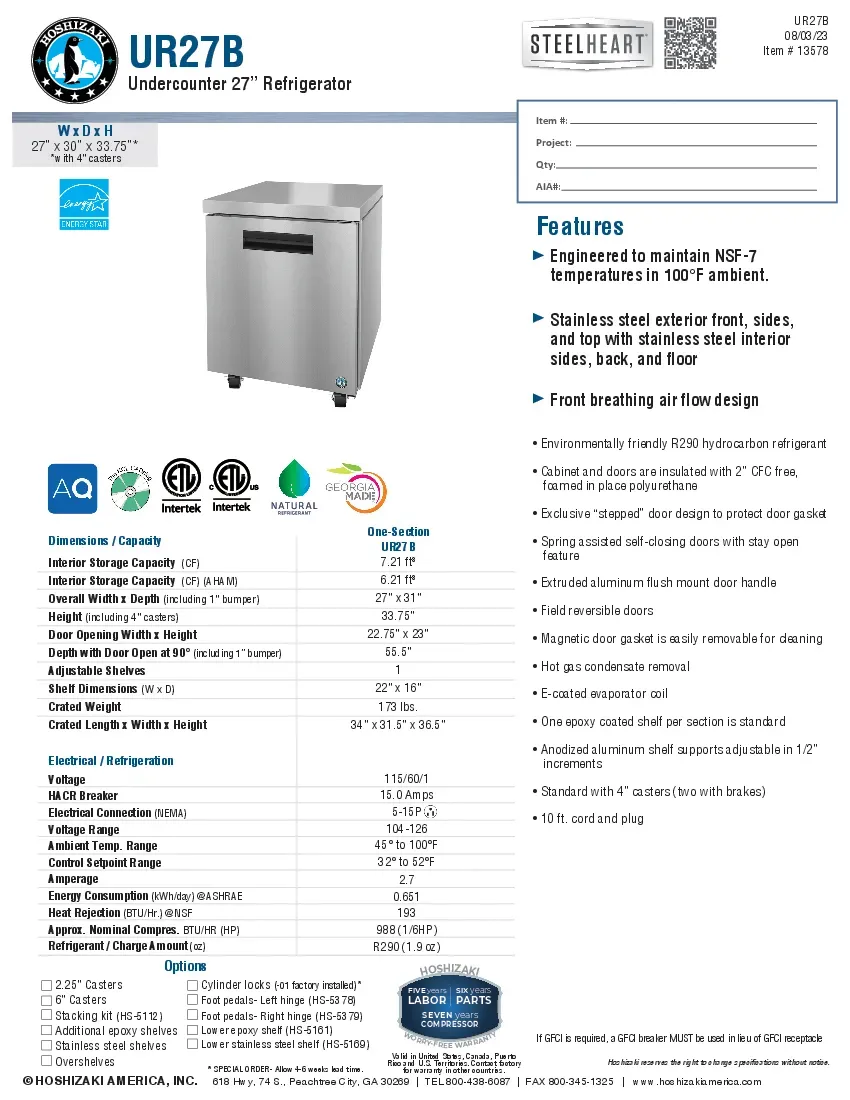 hoshizaki-ur27b-01-refrigerator-undercounter-reach-in-specsheet-260416djtpv6.pdf