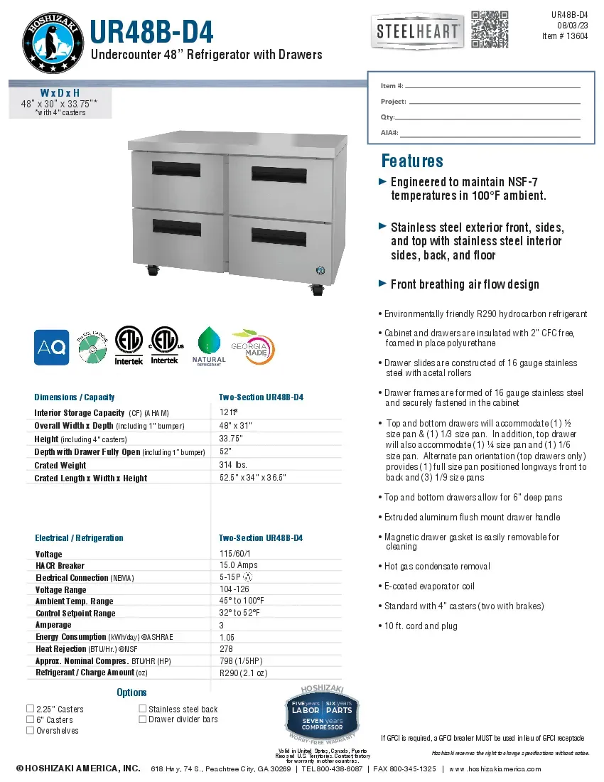 hoshizaki-ur48b-d4-refrigerator-undercounter-reach-in-specsheet-2604165k3us0.pdf