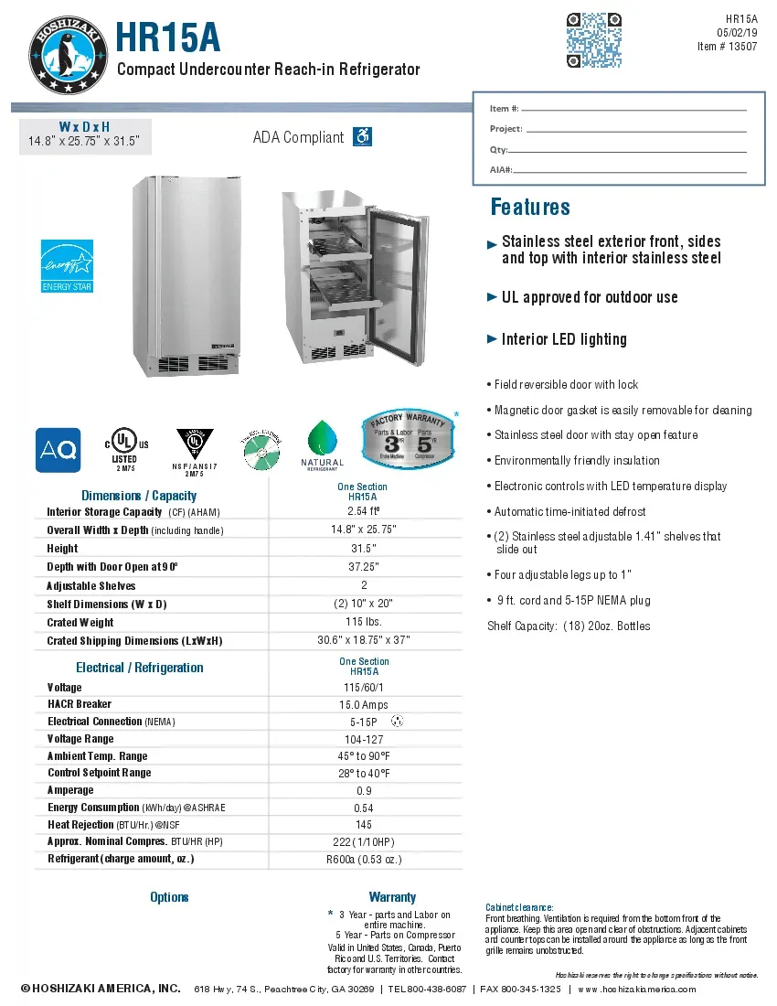 hoshizaki-hr15a-refrigerator-undercounter-reach-in-specsheet-2604162xtlte.pdf