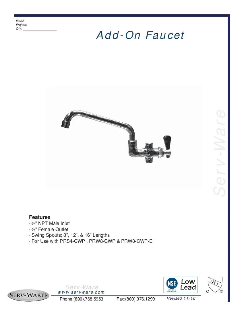serv-ware-af16-cwp-pre-rinse-add-on-faucet-specsheet-26050433pfuq.pdf