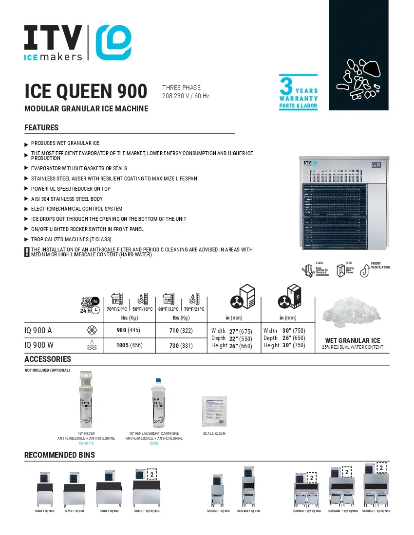 itv-ice-makers-iq-900w3-ice-maker-iq-modular-flake-style-specsheet-260710xwy8l8.pdf