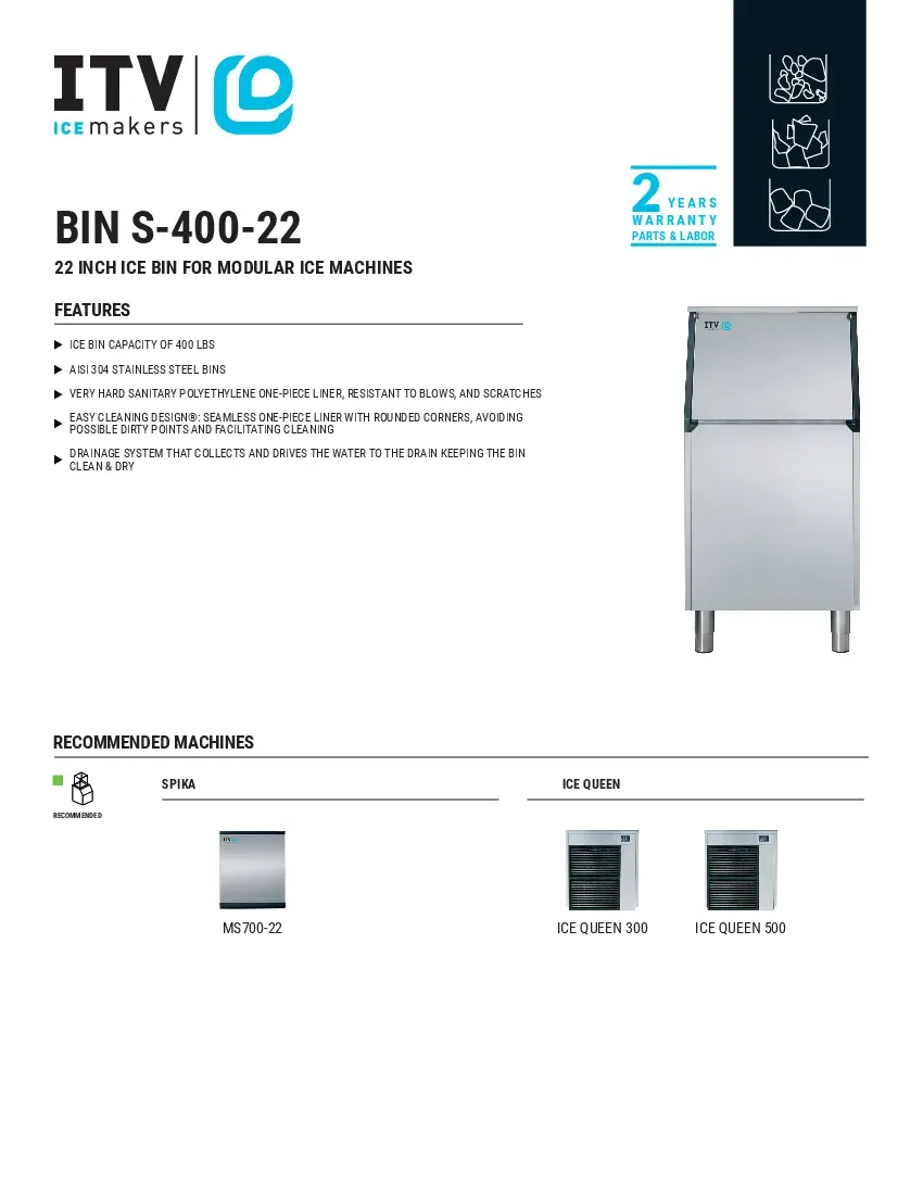 itv-ice-makers-s-400-22-ice-maker-ice-storage-bin-specsheet-260416jsj4eh.pdf