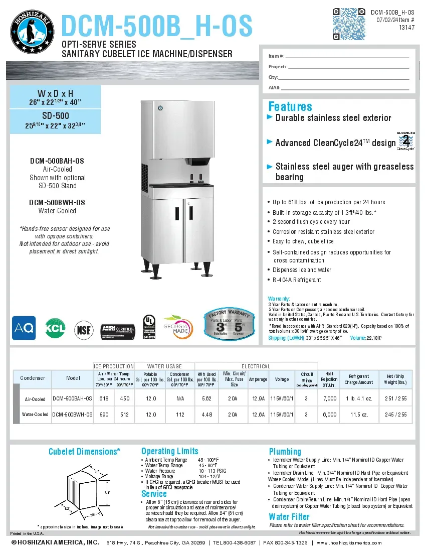 hoshizaki-dcm-500bah-os-ice-maker-dispenser-nugget-style-specsheet-2604167gjwv4.pdf