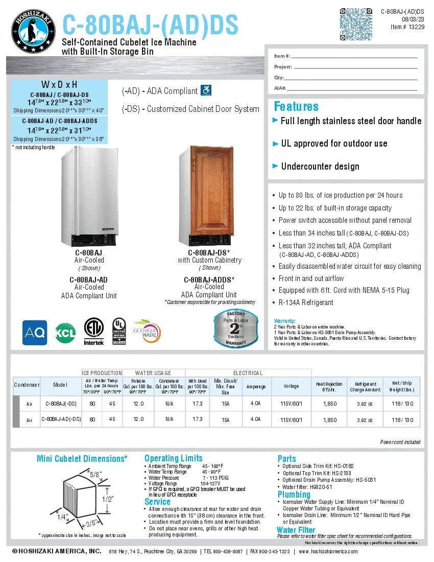 hoshizaki-c-80baj-ds-ice-maker-with-bin-nugget-style-specsheet-260416gaq141.pdf