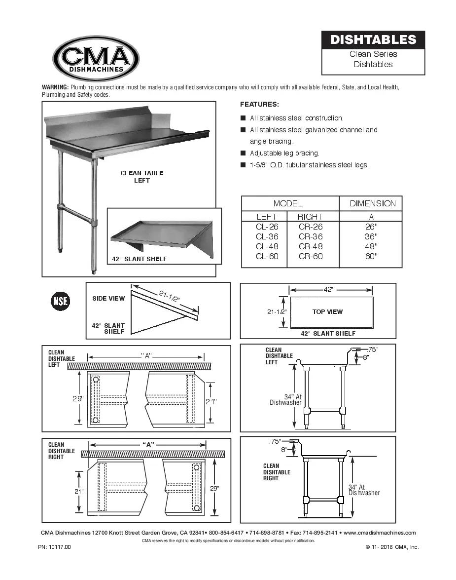 cma-dishmachines-cl-26-dishtable-clean-straight-specsheet-260414b6fan9.pdf