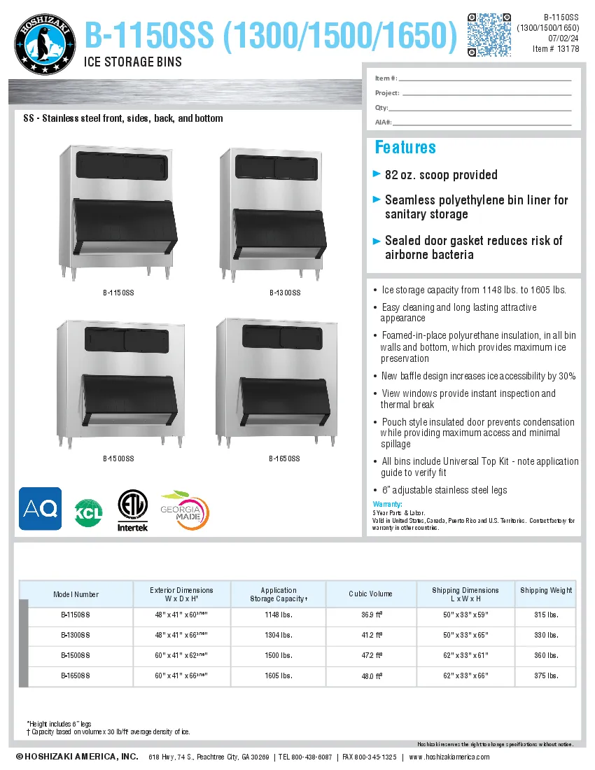 hoshizaki-b-1150ss-ice-bin-for-ice-machines-specsheet-260416719gwn.pdf