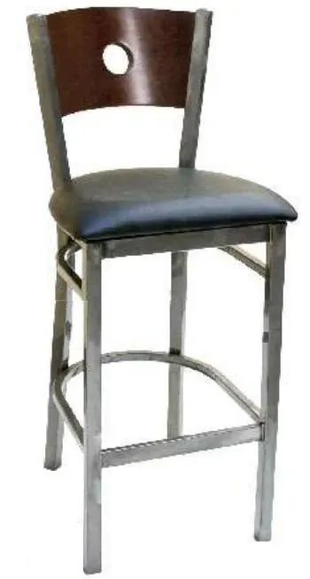 American Tables & Seating 77CA-BS-GR4, Ladder Back, Metal Chair