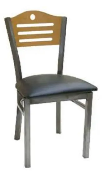 American Tables & Seating 77CB-GR4, Ladder Back, Metal Chair