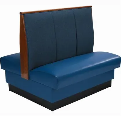 American Tables & Seating AD-363-D-GR4, 3 Channel Back, Double Booth, 46" L