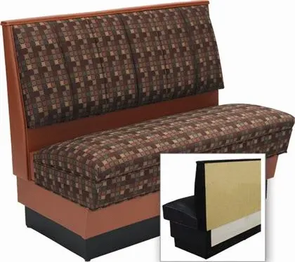 American Tables & Seating AS36-66U-W-GR6, Alex Style-Upholstered, Wall Bench, 12" L