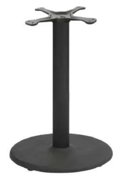 American Tables & Seating TR30-BAR, 3-PC Indoor & Outdoor Table Bases, Black