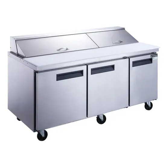 Dukers USA DSP72-18-S3, Salad Prep Table, 72.5" W