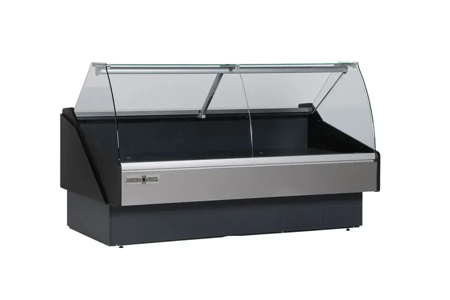 MVP KFM-CG-60-R, Display Case, Red Meat Deli, Glass Doors, Gray