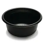 D & W Fine Pack 4.9" Round Black PS Hot Cold Bowl;
