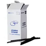 SEPG 600302SM EBONY 7.75" BULK STRAWS JUMBO