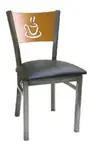 American Tables & Seating , 72C-GR5, Ladder Back, Metal Chair