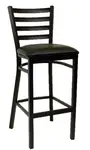 American Tables & Seating , 77-BS-YL-BLK, Metal Chairs - Seat Unattached, Black