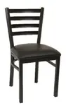 American Tables & Seating , 77-YL-BLK, Metal Chairs - Seat Unattached, Black