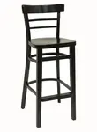 American Tables & Seating , 850-BS-GR5, Rounded Ladder Back, Wood Barstool