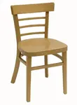 American Tables & Seating , 850-GR5, Rounded Ladder Back, Wood Chair