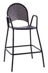 American Tables & Seating 90B-BS, Outdoor Furniture, With Footrest, Black