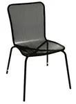 American Tables & Seating 92-B, Mesh Square Back, Black Outdoor Chair