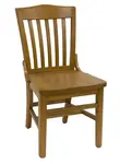 American Tables & Seating , 930-GR4, Slat Back, Schoolhouse Beech Wood Chair