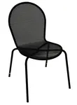 American Tables & Seating 94-B, Mesh Round Back, Black Outdoor Chair