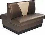 American Tables & Seating , AD-42VN-GR6, V-Shape Back, Double Booth, 46" L