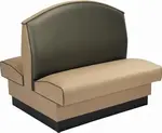 American Tables & Seating , AD-48-F-GR4, Fan Back, Double Booth, 46" L