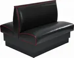 American Tables & Seating , AD-48-GR4, Plain Back, Double Booth, 46" L