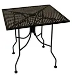 American Tables & Seating ALM3030, Mesh Top Square, Outdoor Table-P, Black
