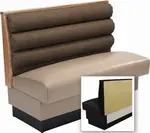 American Tables & Seating , AS-36HO-W-GR5, Horizontal Channel Back, Wall Bench, 12" L