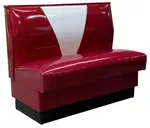 American Tables & Seating , AS-36VN-34-GR5, V-Shape Back, Single Booth, 268" L