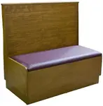 American Tables & Seating , AS-36WBB-PSD-GR6, Bead Board Back-Platform Seat, Single Booth, 30" L