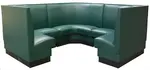 American Tables & Seating , AS-42-34-GR6, Plain Back, Single Booth, 268" L