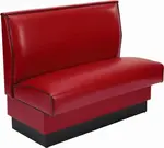 American Tables & Seating , AS-42-D-GR5, Plain Back, Single Booth, 30" L
