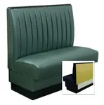 American Tables & Seating , AS-4212-W-GR4, 12 Channel Back, Wall Bench, 12" L