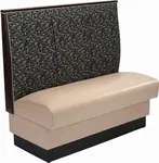 American Tables & Seating , AS-423-GR6, 3 Channel Back, Single Booth, 46" L